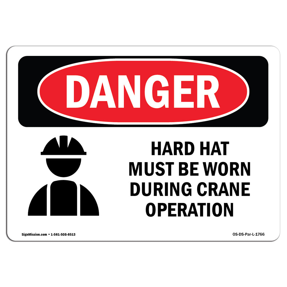 Hard Hat Worn During Crane Operation