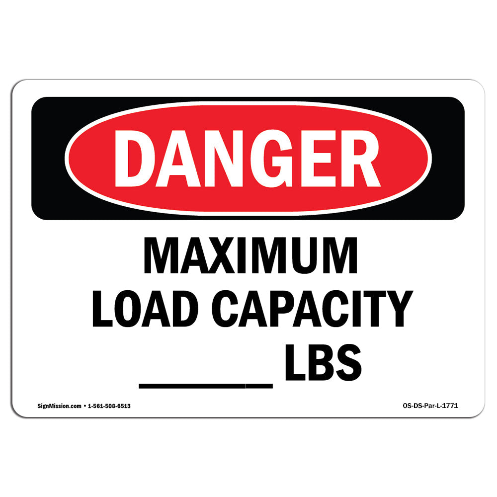 Maximum Load Capacity lbs