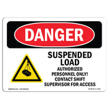 Suspended Load Authorized