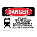Live Tracks Horn Sounds Clear Area Railcars