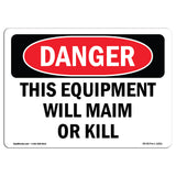 This Equipment Will Maim Or Kill