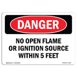 No Open Flame Or Ignition Source 5 Feet