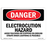Electrocution Hazard Avoid Touching