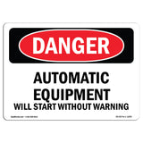 Automatic Equipment Start Without Warning