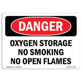 Oxygen Storage No Smoking No Open Flames