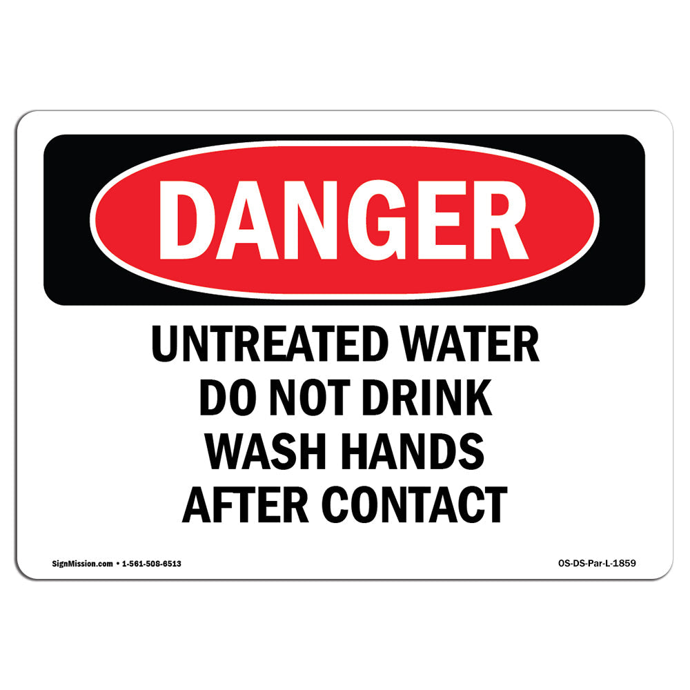 Portrait Untreated Water Do Not Drink