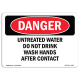 Portrait Untreated Water Do Not Drink