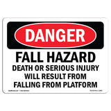 Fall Hazard Falling From Platform