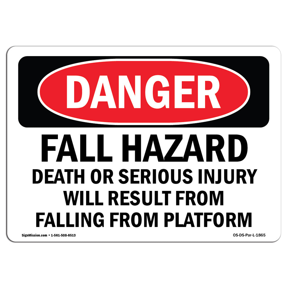 Fall Hazard Falling From Platform