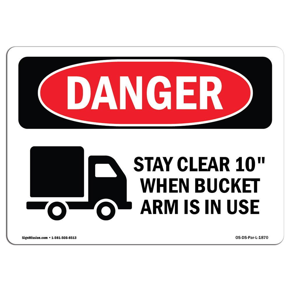 Stay Clear 10' Bucket In Use