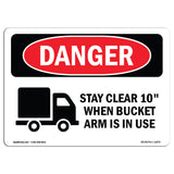 Stay Clear 10' Bucket In Use