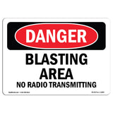 Blasting Area No Radio Transmitting