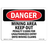 Mining Area Keep Out