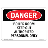 Boiler Room Keep Authorized Personnel