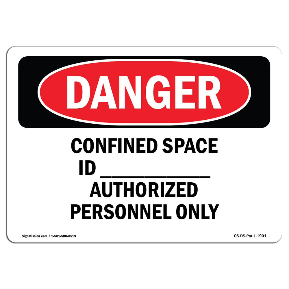 Confined Space ID Authorized Personnel