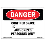 Confined Space ID Authorized Personnel