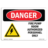 Fire Pump Room Authorized