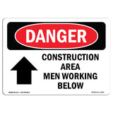 Construction Area Men Working Above