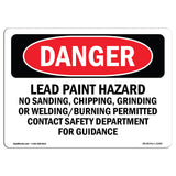 Lead Paint Hazard No Sanding  Chipping