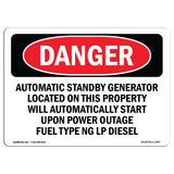 Automatic Standby Generator Located On This