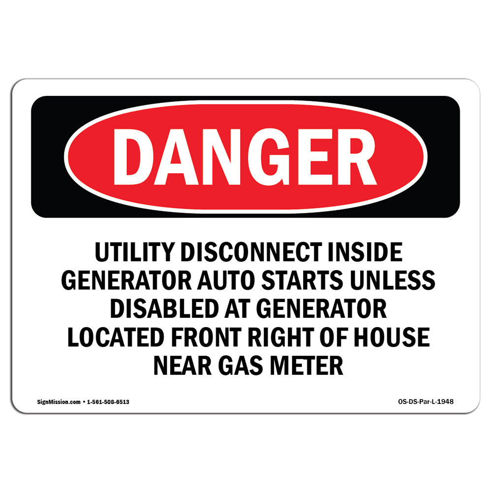 Utility Disconnect Inside Generator Auto