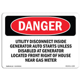 Utility Disconnect Inside Generator Auto