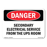 Secondary Electrical Service From The UPS Room