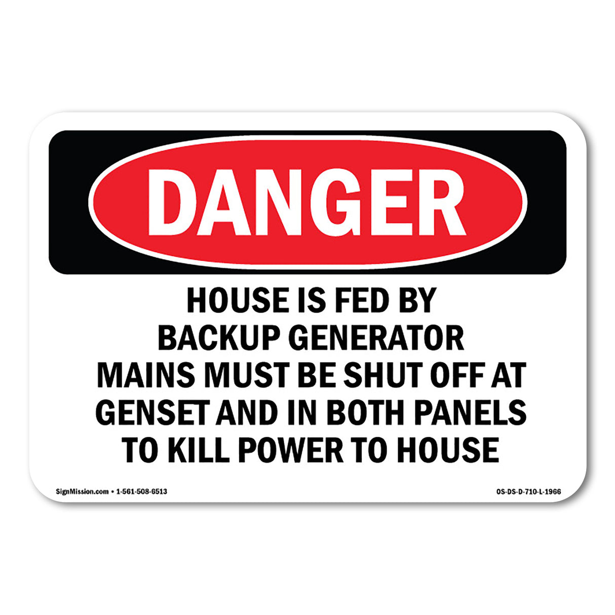 House Is Fed By Backup Generator Mains Must
