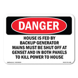 House Is Fed By Backup Generator Mains Must