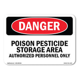 Poison Pesticide Storage Area