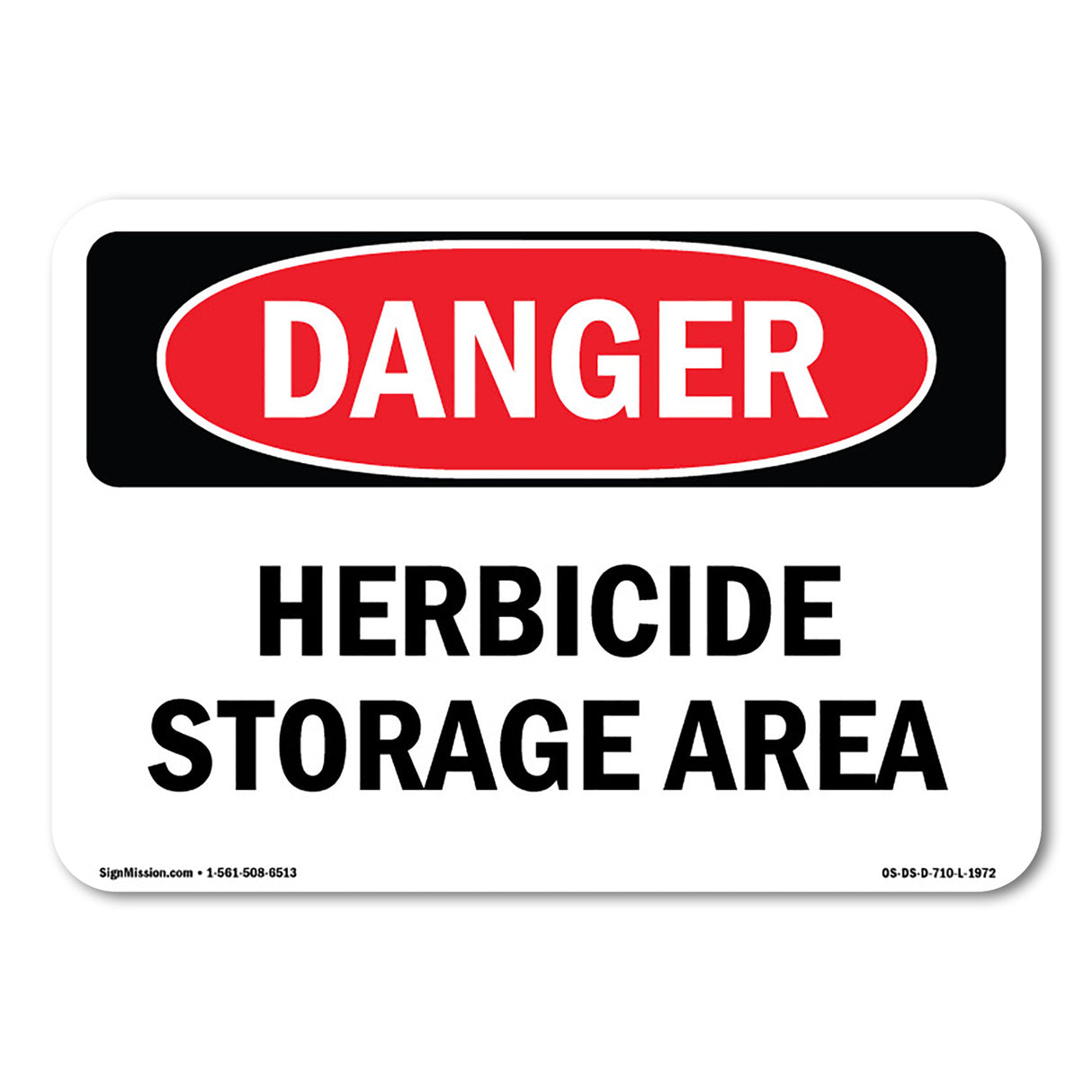 Herbicide Storage Area