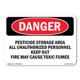 Pesticide Storage Area All Unauthorized