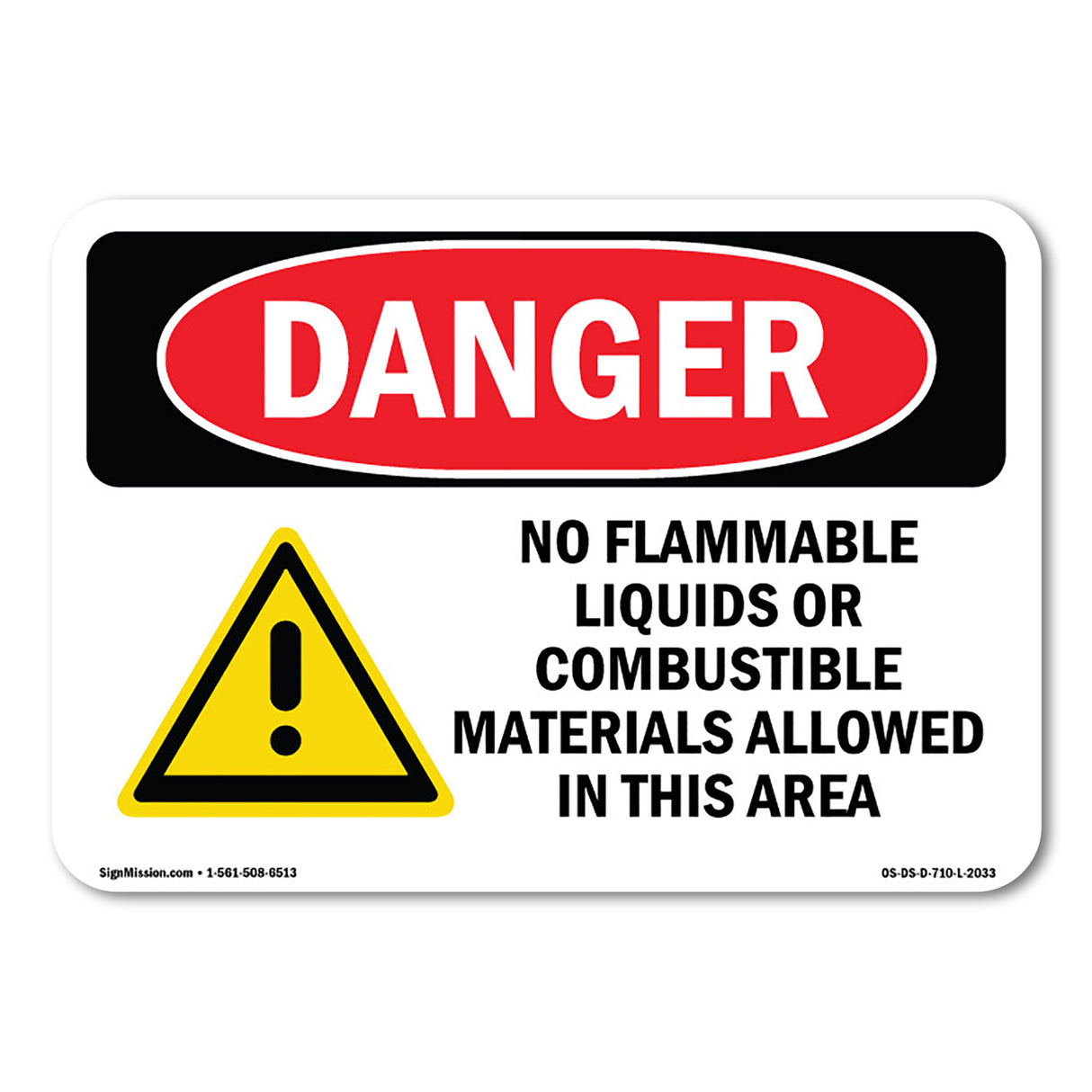 No Flammable Liquids In This Area