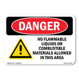 No Flammable Liquids In This Area