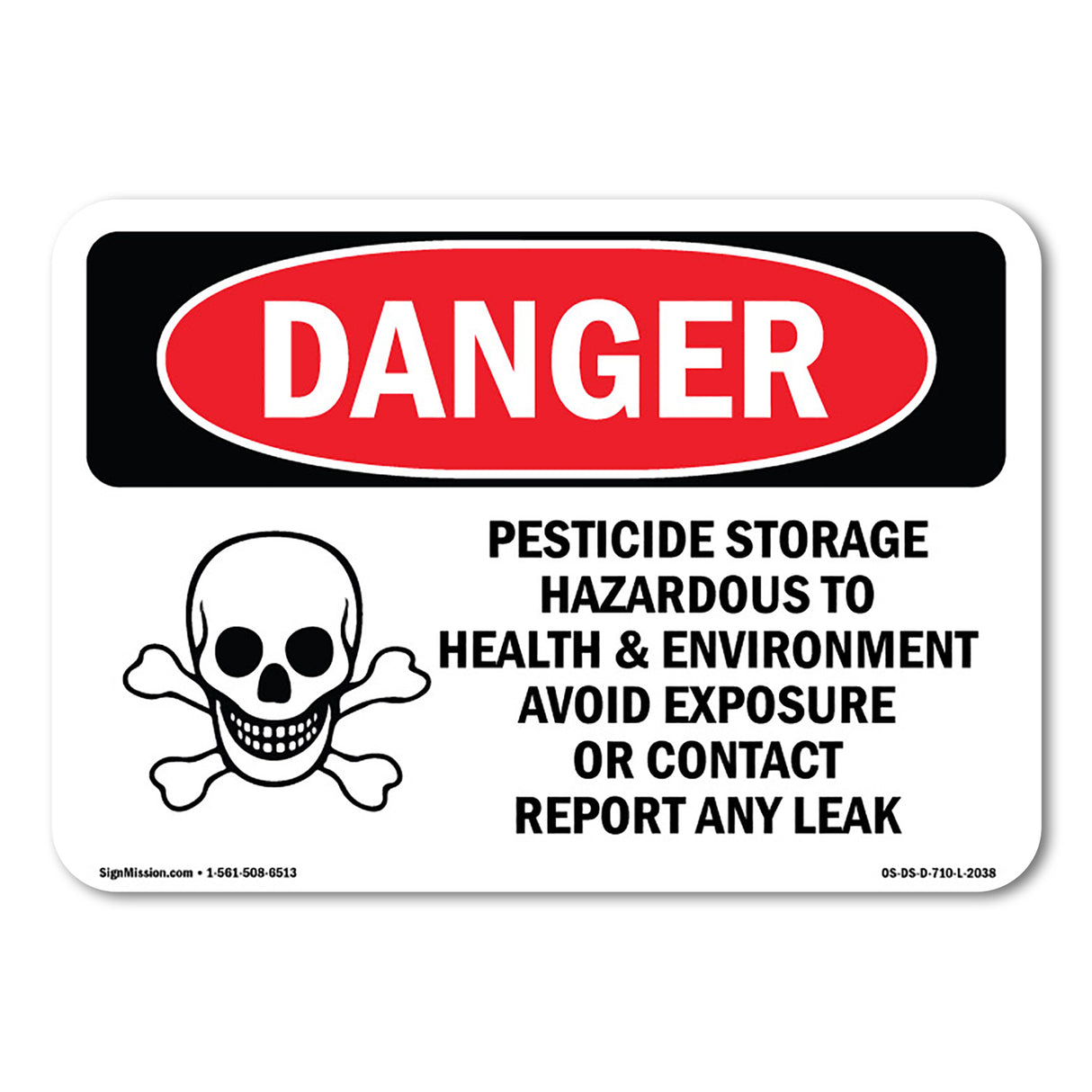 Pesticide Storage Hazardous To HealthSign