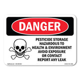 Pesticide Storage Hazardous To HealthSign