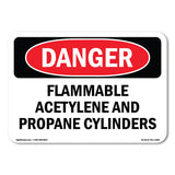 Flammable ACETYLENE And Propane Cylinders