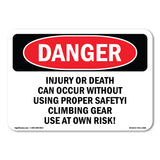 Injury Or Death Can Occur Without Using