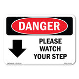 Please Watch Your Step [Down Arrow]