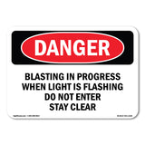 Blasting In Progress When Light Is Flashing