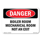 Boiler Room Mechanical Room Not An Exit