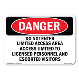 Do Not Enter Limited Access Area Access