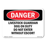 Livestock Guardian Dog On Duty Do Not Enter
