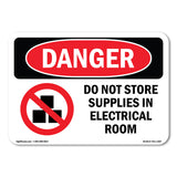 Do Not Store Supplies In Electrical
