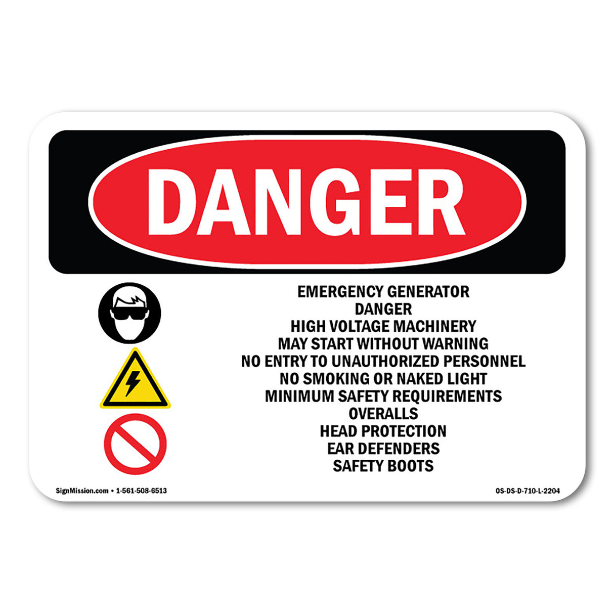 Emergency Generator Danger High