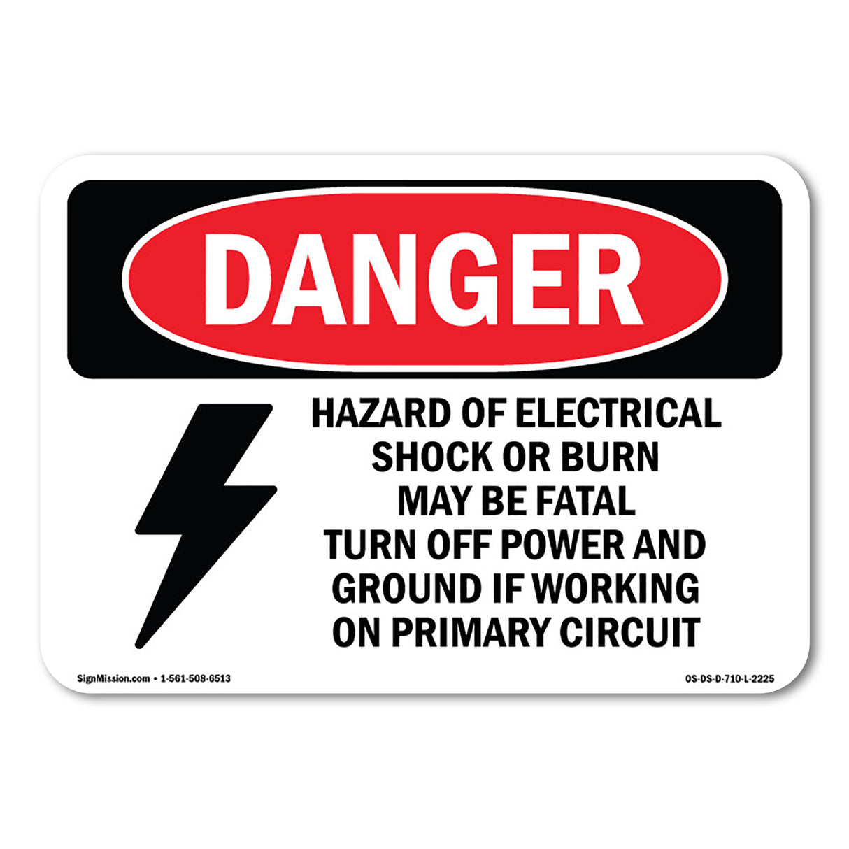 Hazard Of Electrical Shock Or