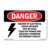 Hazard Of Electrical Shock Or
