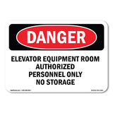 Elevator Equipment Room Authorized Personnel