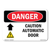 Caution Automatic Door [Up Arrow]
