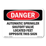 Automatic Sprinkler Shutoff Valve Located